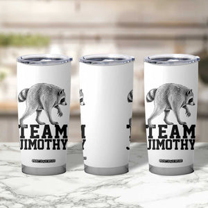 Team Jimothy Viral Seattle Raccoon Tumbler Cup Vintage Trash Panda Meme Graphic