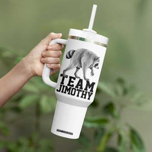 Team Jimothy Viral Seattle Raccoon Tumbler With Handle Vintage Trash Panda Meme Graphic