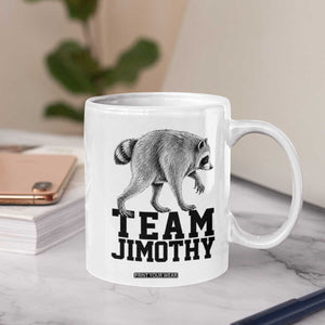 Team Jimothy Viral Seattle Raccoon Coffee Mug Vintage Trash Panda Meme Graphic