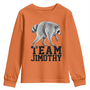 Team Jimothy Viral Seattle Raccoon Youth Sweatshirt Vintage Trash Panda Meme Graphic TS02 Orange Print Your Wear