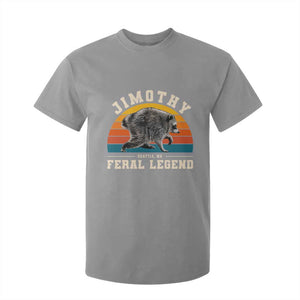 Jimothy from Seattle WA Feral Legend Raccoon T Shirt For Kid Viral Trash Panda Vintage Sunset Arch Graphic TS02 Sport Gray Print Your Wear
