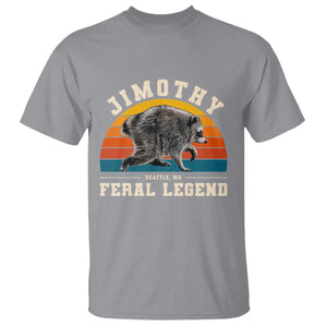 Jimothy from Seattle WA Feral Legend Raccoon T Shirt Viral Trash Panda Vintage Sunset Arch Graphic TS02 Sport Gray Print Your Wear
