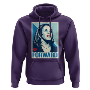 Kamala Harris Forward 2024 Hoodie Madam President 47th Graphic TS02 Purple Print Your Wear