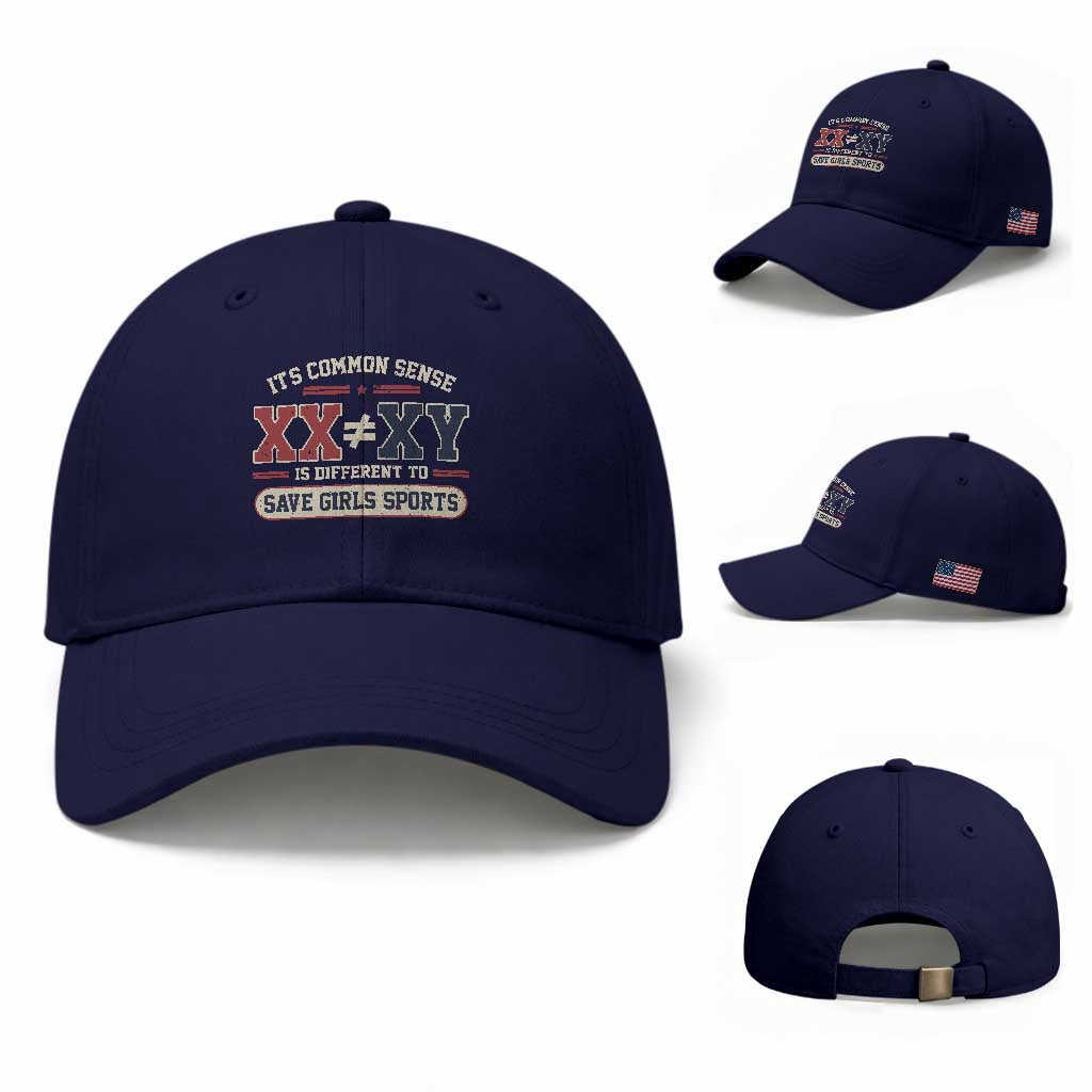Save Girls Sports XX Does Not Equal XY Baseball Cap Biological Science Vintage Varsity Athletic Graphic