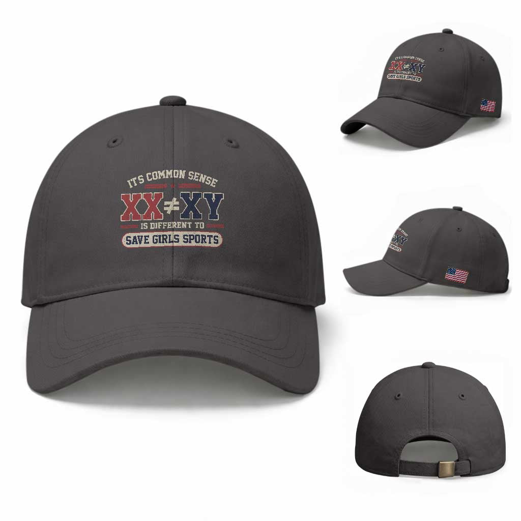 Save Girls Sports XX Does Not Equal XY Baseball Cap Biological Science Vintage Varsity Athletic Graphic