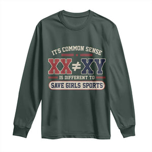 Save Girls Sports XX Does Not Equal XY Long Sleeve Shirt Biological Science Vintage Varsity Athletic Graphic