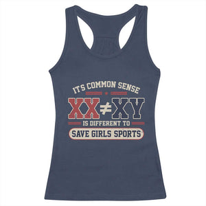 Save Girls Sports XX Does Not Equal XY Racerback Tank Top Biological Science Vintage Varsity Athletic Graphic