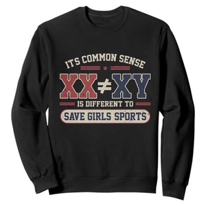 Save Girls Sports XX Does Not Equal XY Sweatshirt Biological Science Vintage Varsity Athletic Graphic