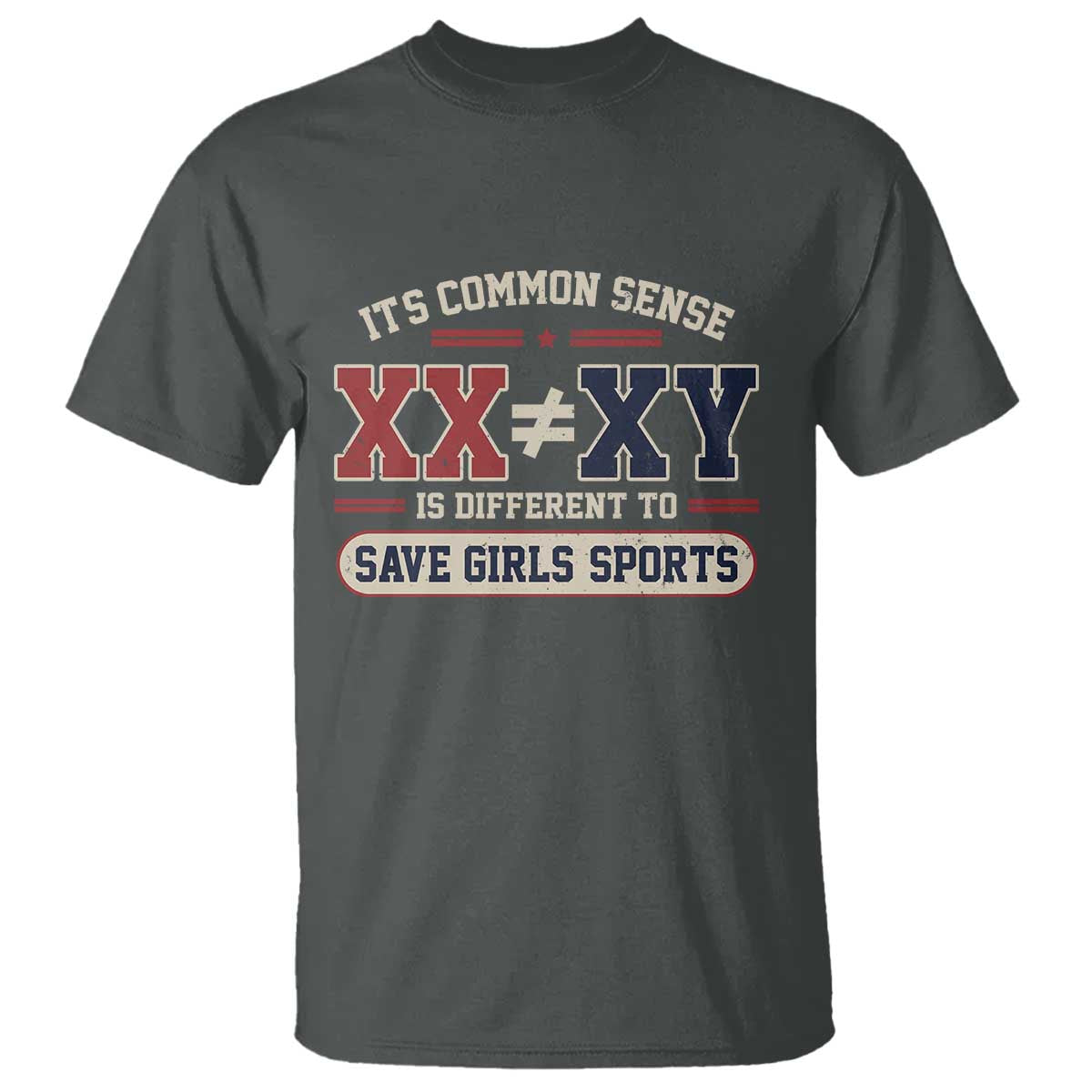 Save Girls Sports XX Does Not Equal XY T Shirt Biological Science Vintage Varsity Athletic Graphic