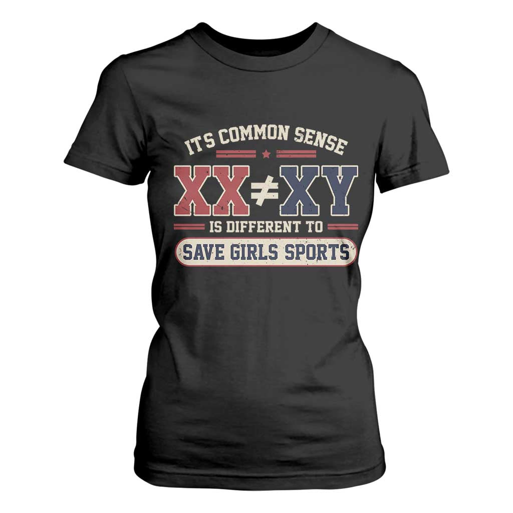 Save Girls Sports XX Does Not Equal XY T Shirt For Women Biological Science Vintage Varsity Athletic Graphic