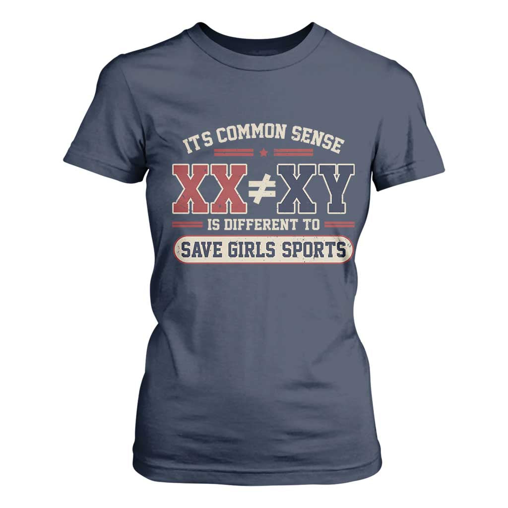 Save Girls Sports XX Does Not Equal XY T Shirt For Women Biological Science Vintage Varsity Athletic Graphic