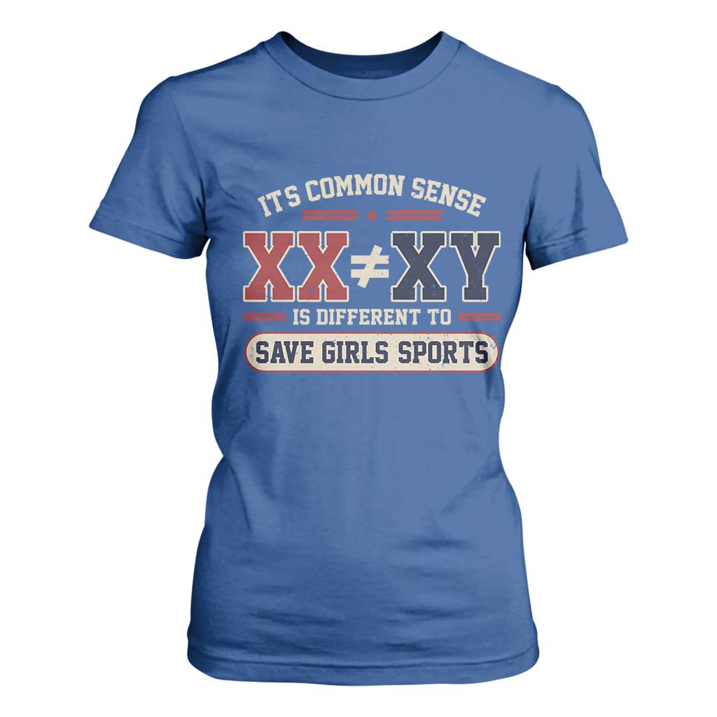 Save Girls Sports XX Does Not Equal XY T Shirt For Women Biological Science Vintage Varsity Athletic Graphic