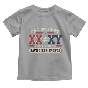 Save Girls Sports XX Does Not Equal XY Toddler T Shirt Biological Science Vintage Varsity Athletic Graphic