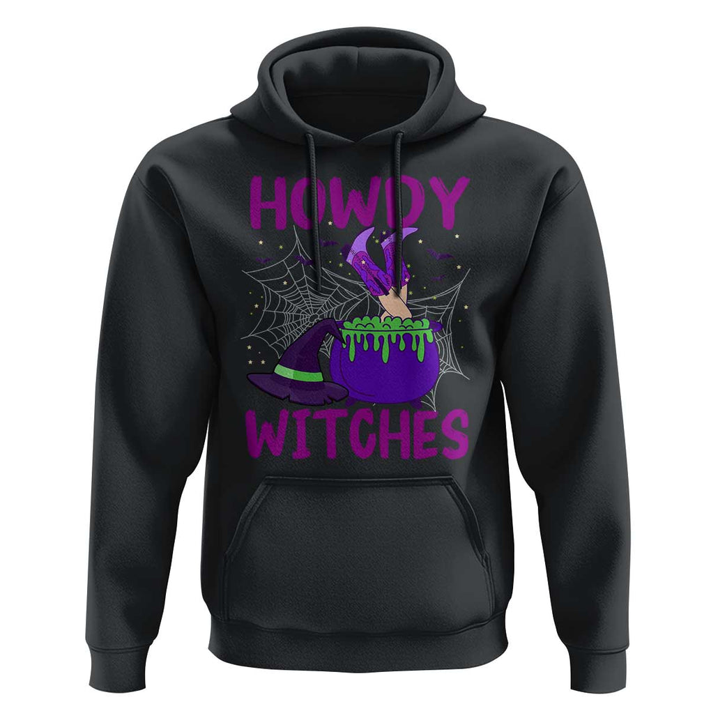 Halloween Witch Hoodie Howdy Witches Western Cowgirl TS02 Black Print Your Wear