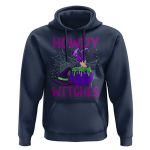 Halloween Witch Hoodie Howdy Witches Western Cowgirl TS02 Navy Print Your Wear