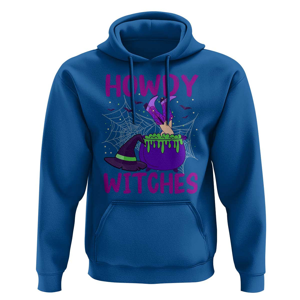 Halloween Witch Hoodie Howdy Witches Western Cowgirl TS02 Royal Blue Print Your Wear