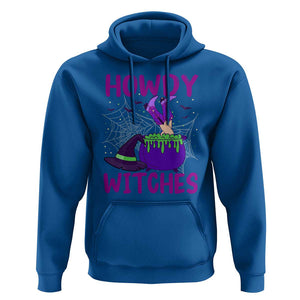 Halloween Witch Hoodie Howdy Witches Western Cowgirl TS02 Royal Blue Print Your Wear
