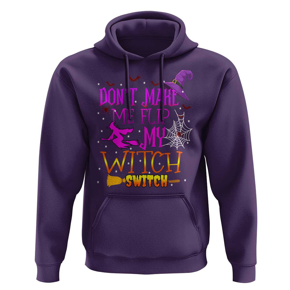 Don't Make Me Flip My Witch Switch Halloween Hoodie TS02 Purple Print Your Wear