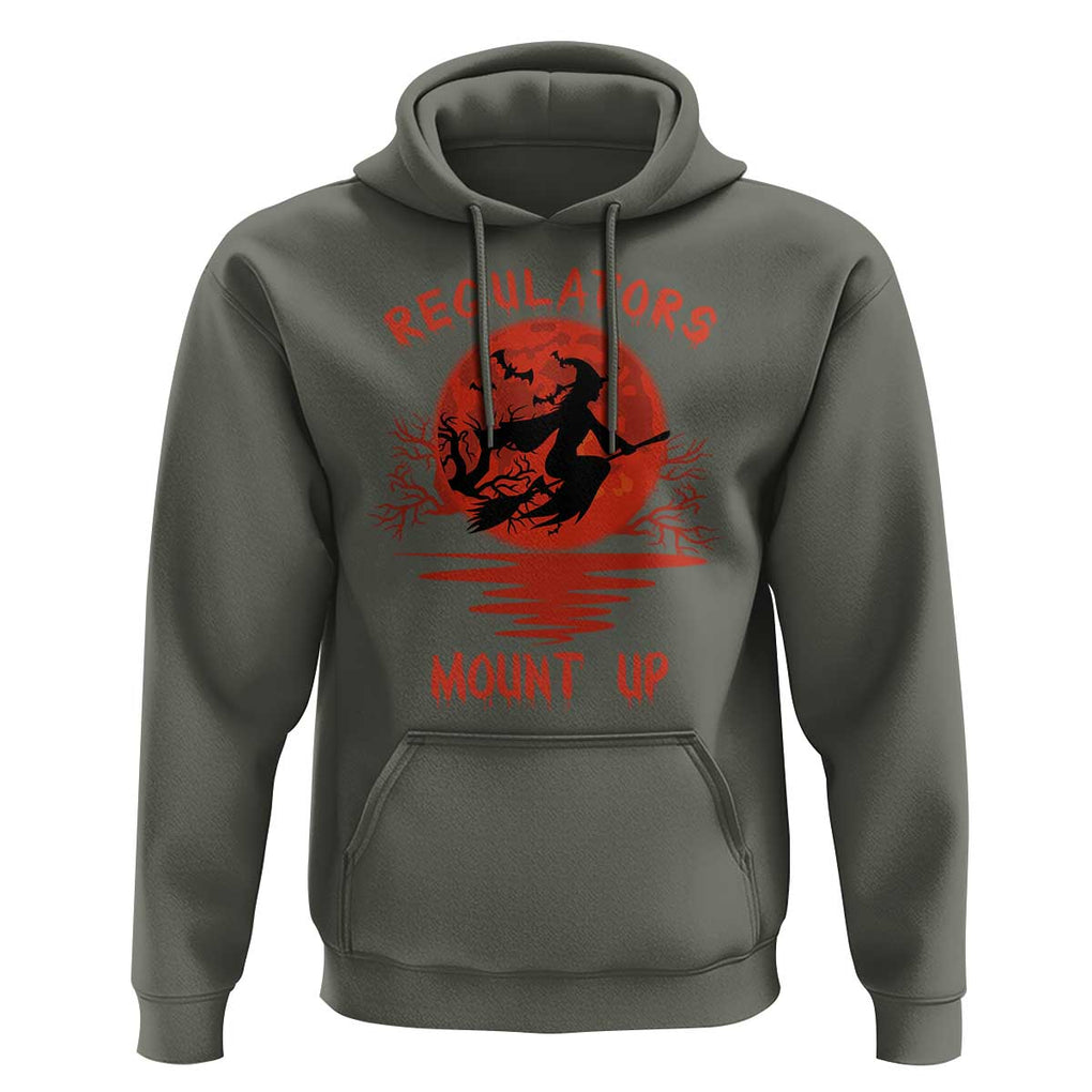 Halloween Witch Hoodie Regulators Mount Up TS02 Military Green Print Your Wear