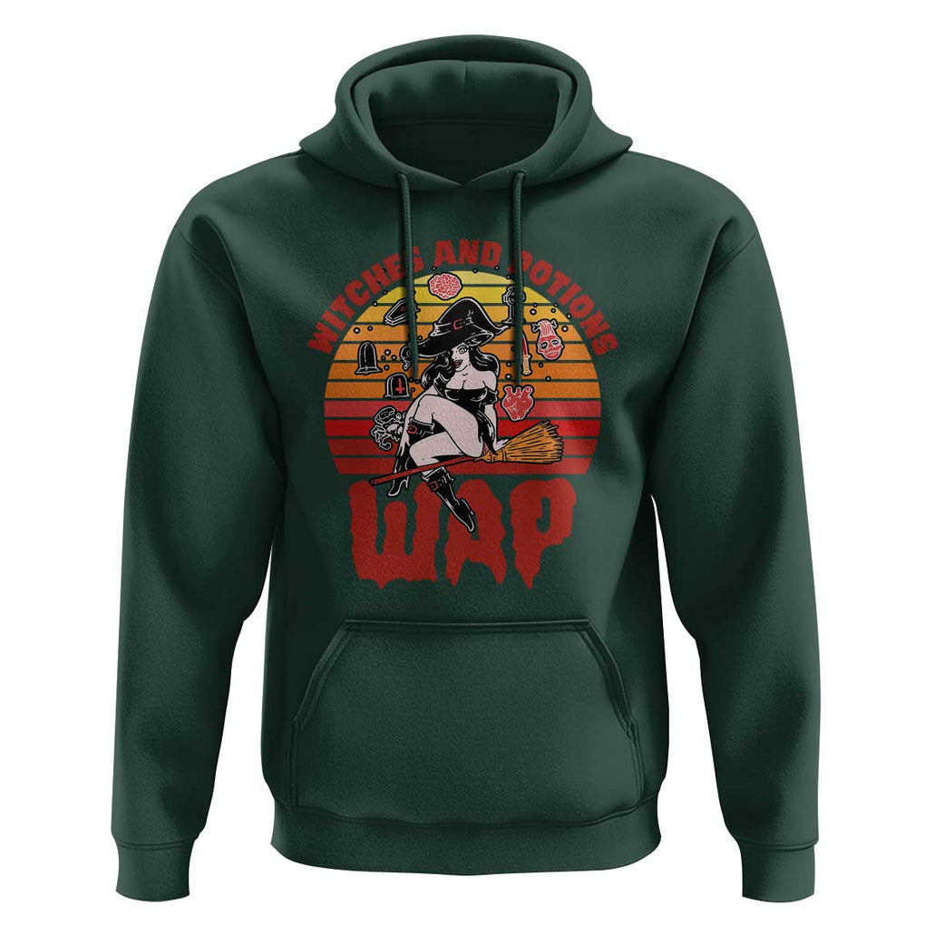 WAP Witches And Potions Retro Hoodie TS02 Dark Forest Green Print Your Wear