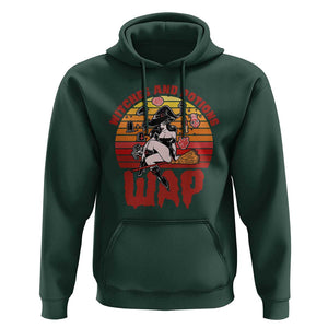 WAP Witches And Potions Retro Hoodie TS02 Dark Forest Green Print Your Wear