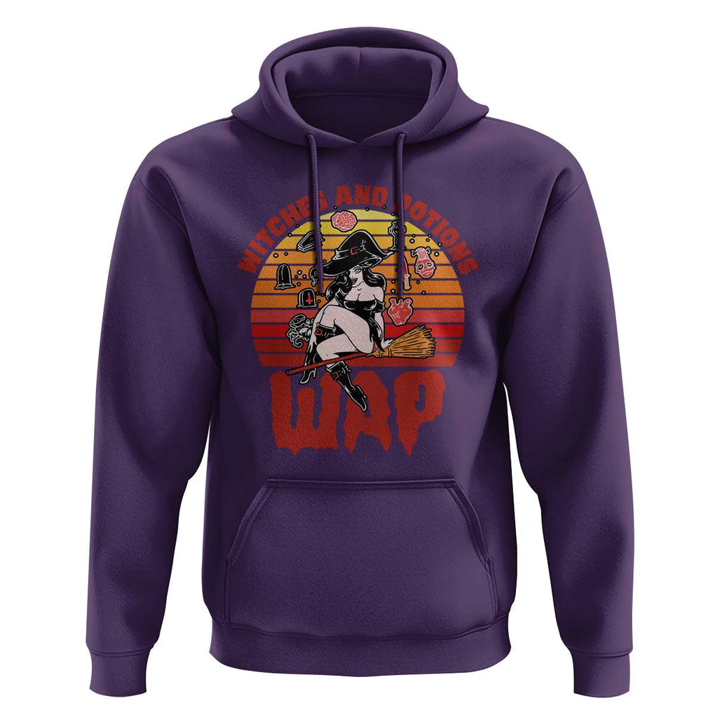 WAP Witches And Potions Retro Hoodie TS02 Purple Print Your Wear