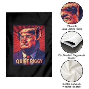 Quiet Piggy Sarcastic Trump Garden Flag Funny Pig Political Satire TS02 Print Your Wear