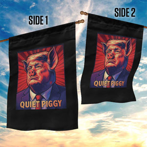 Quiet Piggy Sarcastic Trump Garden Flag Funny Pig Political Satire TS02 Print Your Wear