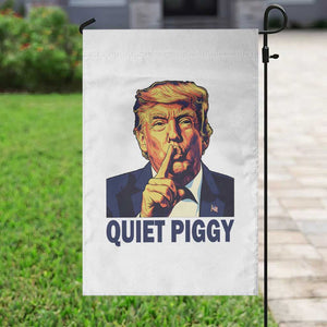 Quiet Piggy Shhh Trump Meme Garden Flag Funny Political Satire Free Speech TS02 Print Your Wear
