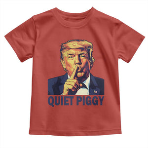 Quiet Piggy Shhh Trump Meme Toddler T Shirt Funny Political Satire Free Speech TS02 Red Print Your Wear