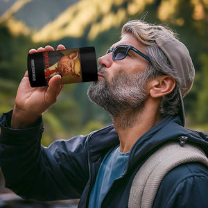 Quiet Piggy Surreal Pig Trump Meme 4 in 1 Can Cooler Tumbler Political Satire Parody TS02 Print Your Wear