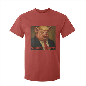 Quiet Piggy Surreal Pig Trump Meme T Shirt For Kid Political Satire Parody TS02 Red Print Your Wear