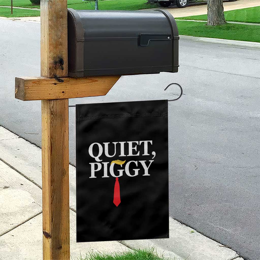 Quiet Piggy Funny Blonde Garden Flag Political Satire Humor Free Speech TS02 Print Your Wear