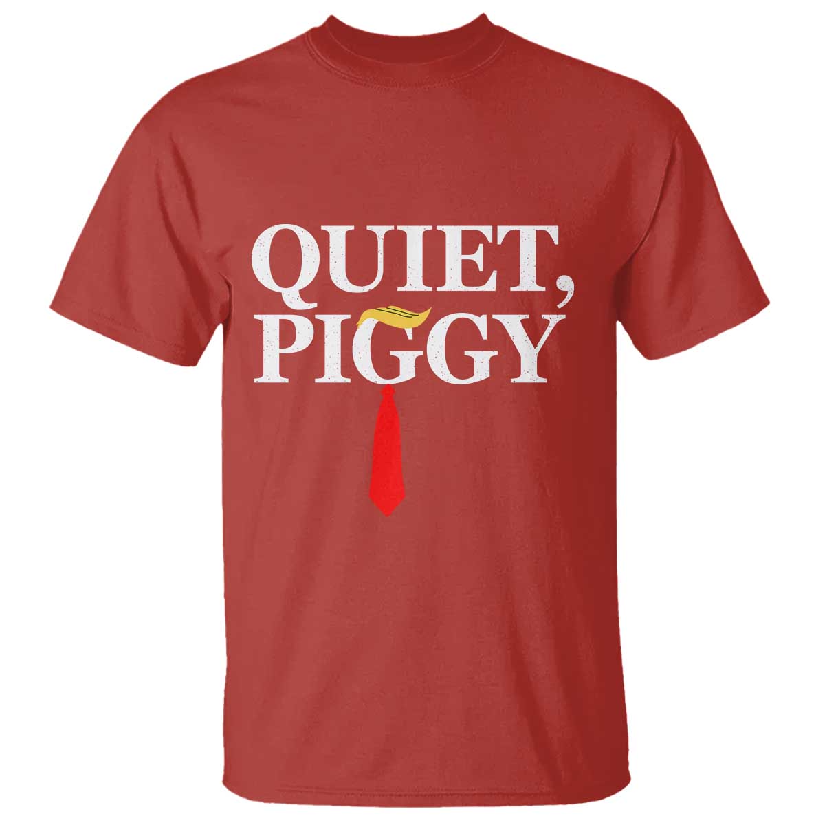 Quiet Piggy Funny Blonde T Shirt Political Satire Humor Free Speech TS02 Red Print Your Wear