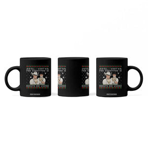 Funny Western Christmas Cowboy Humor Coffee Mug All I Want for Christmas Is Biscuits and Whores TS02 Print Your Wear