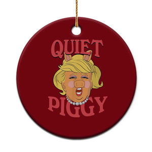 Quiet Piggy Drag Parody Ceramic Ornament Funny Miss Piggy Trump TS02 1pc Red Print Your Wear