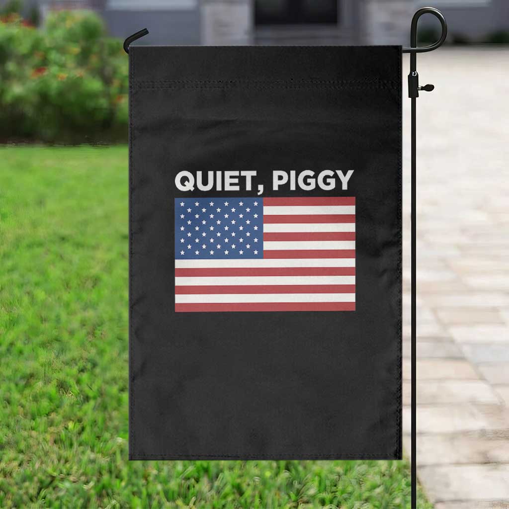 Quiet Piggy Patriotic Meme Garden Flag Satirical USA Flag Free Speech TS02 Print Your Wear