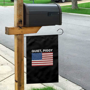 Quiet Piggy Patriotic Meme Garden Flag Satirical USA Flag Free Speech TS02 Print Your Wear