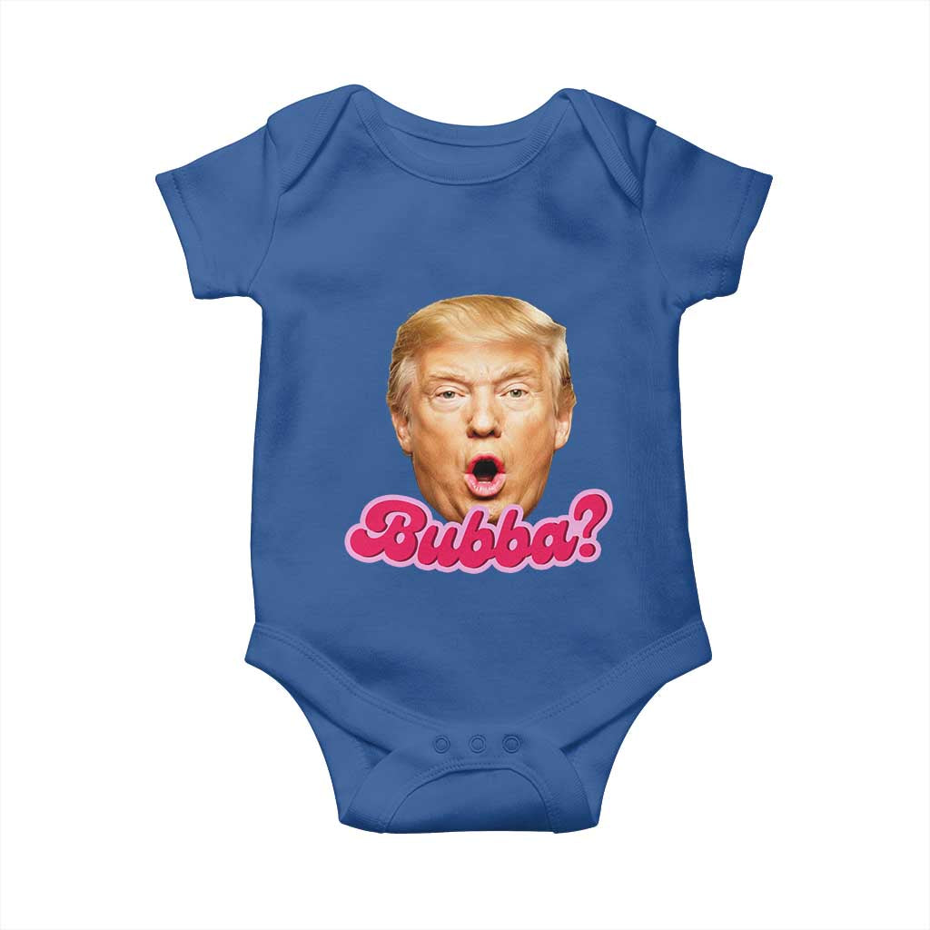 Funny Trump Bubba Viral Meme Baby Onesie Sarcastic Blowing Bubble Hilarious TS02 Royal Blue Print Your Wear