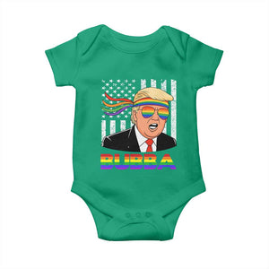 Rainbow Bubba Trump Viral Meme Baby Onesie Funny Pride Parody American LGBTQ Flag TS02 Irish Green Print Your Wear