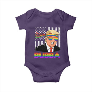 Rainbow Bubba Trump Viral Meme Baby Onesie Funny Pride Parody American LGBTQ Flag TS02 Purple Print Your Wear