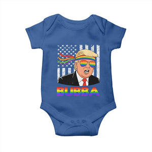 Rainbow Bubba Trump Viral Meme Baby Onesie Funny Pride Parody American LGBTQ Flag TS02 Royal Blue Print Your Wear
