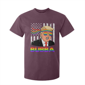 Rainbow Bubba Trump Viral Meme T Shirt For Kid Funny Pride Parody American LGBTQ Flag TS02 Maroon Print Your Wear
