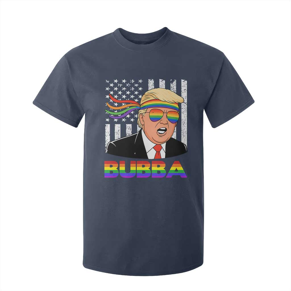 Rainbow Bubba Trump Viral Meme T Shirt For Kid Funny Pride Parody American LGBTQ Flag TS02 Navy Print Your Wear