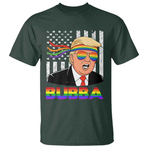 Rainbow Bubba Trump Viral Meme T Shirt Funny Pride Parody American LGBTQ Flag TS02 Dark Forest Green Print Your Wear