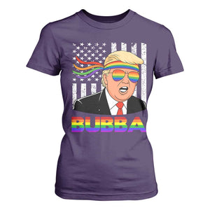 Rainbow Bubba Trump Viral Meme T Shirt For Women Funny Pride Parody American LGBTQ Flag TS02 Purple Print Your Wear