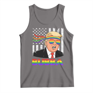 Rainbow Bubba Trump Viral Meme Tank Top Funny Pride Parody American LGBTQ Flag TS02 Deep Heather Print Your Wear