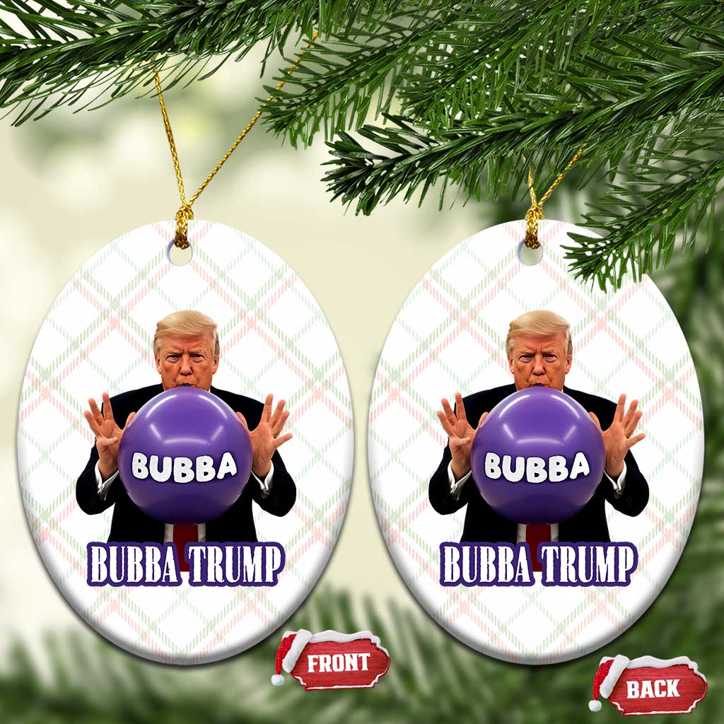 Bubba Trump Blowing Balloon Meme Ceramic Ornament Funny Political Scandal Parody for Viral Humor Fans TS02 Print Your Wear