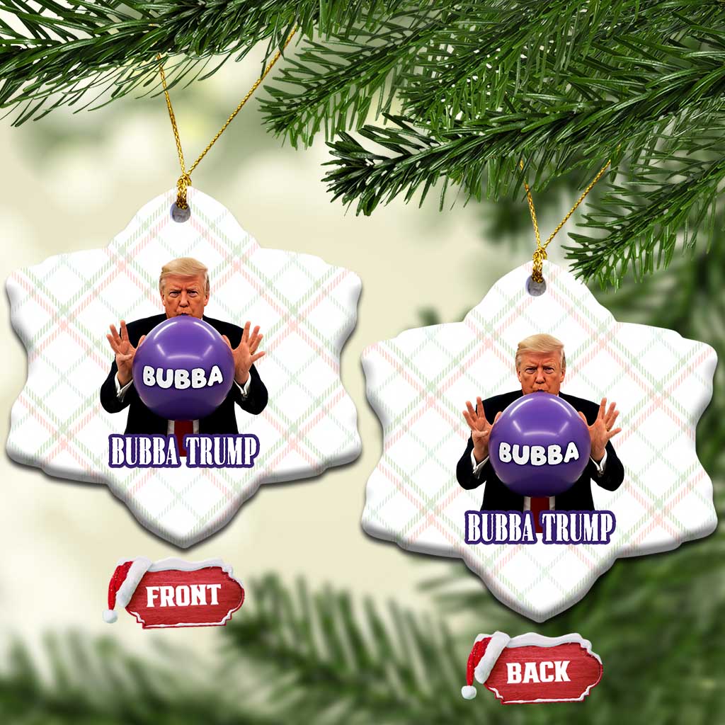 Bubba Trump Blowing Balloon Meme Ceramic Ornament Funny Political Scandal Parody for Viral Humor Fans TS02 Print Your Wear