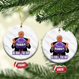 Bubba Trump Blowing Balloon Meme Ceramic Ornament Funny Political Scandal Parody for Viral Humor Fans TS02 1pc White Marble Print Your Wear